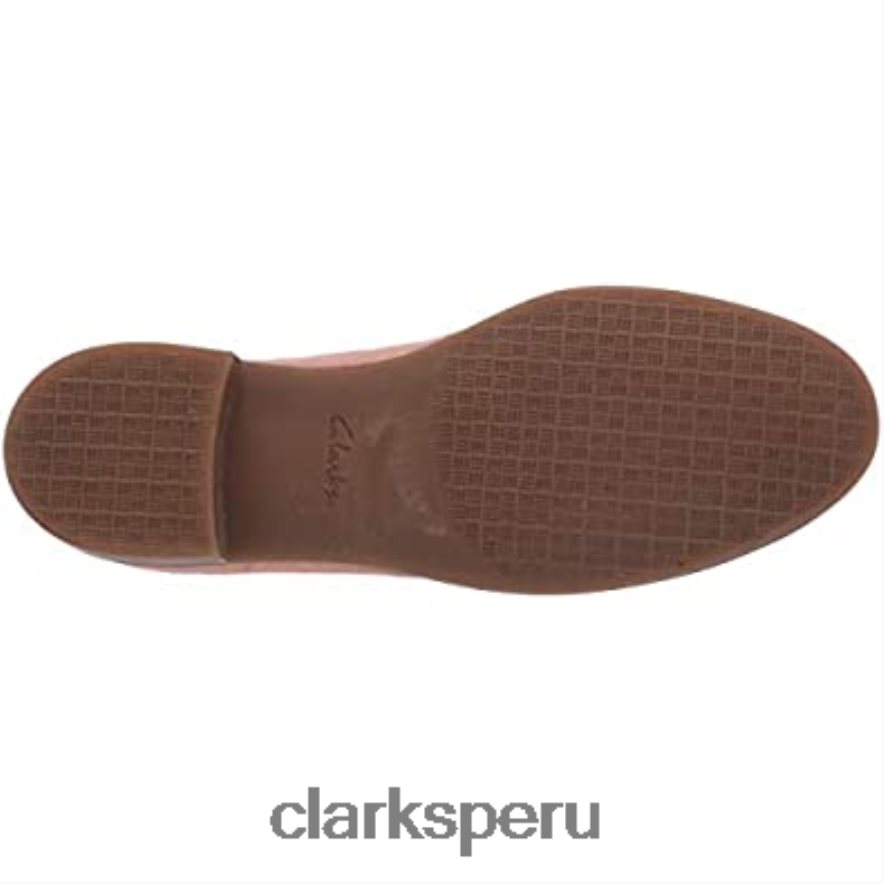 mocasines clarks trish rose de gamuza rosa para mujer mujer Clarks 40N4LX1432 gamuza rosa