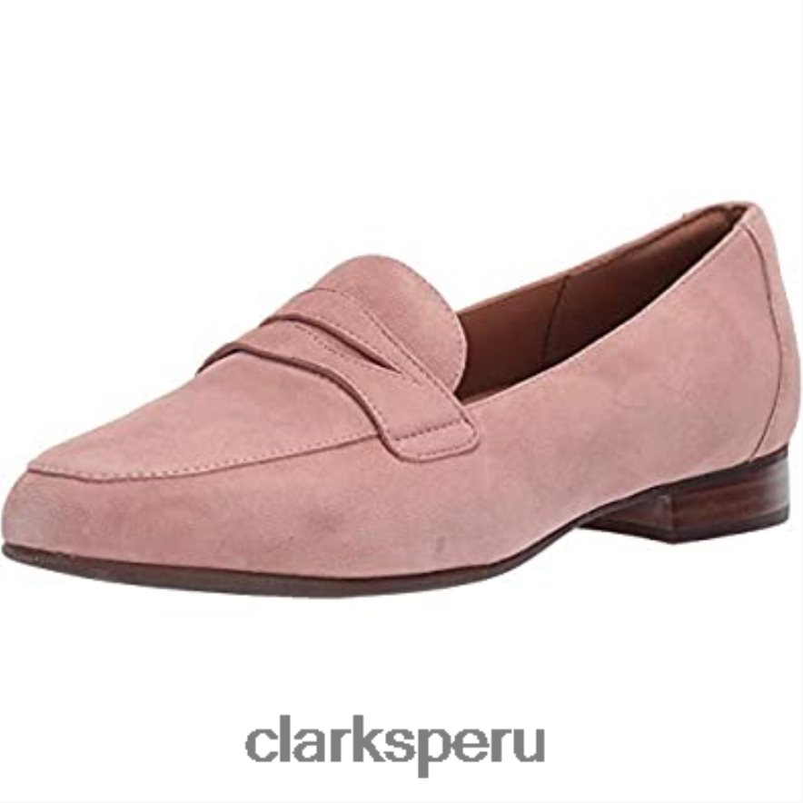 mocasines clarks un blush go pen ny de gamuza rosa para mujer mujer Clarks 40N4LX2704 gamuza rosa