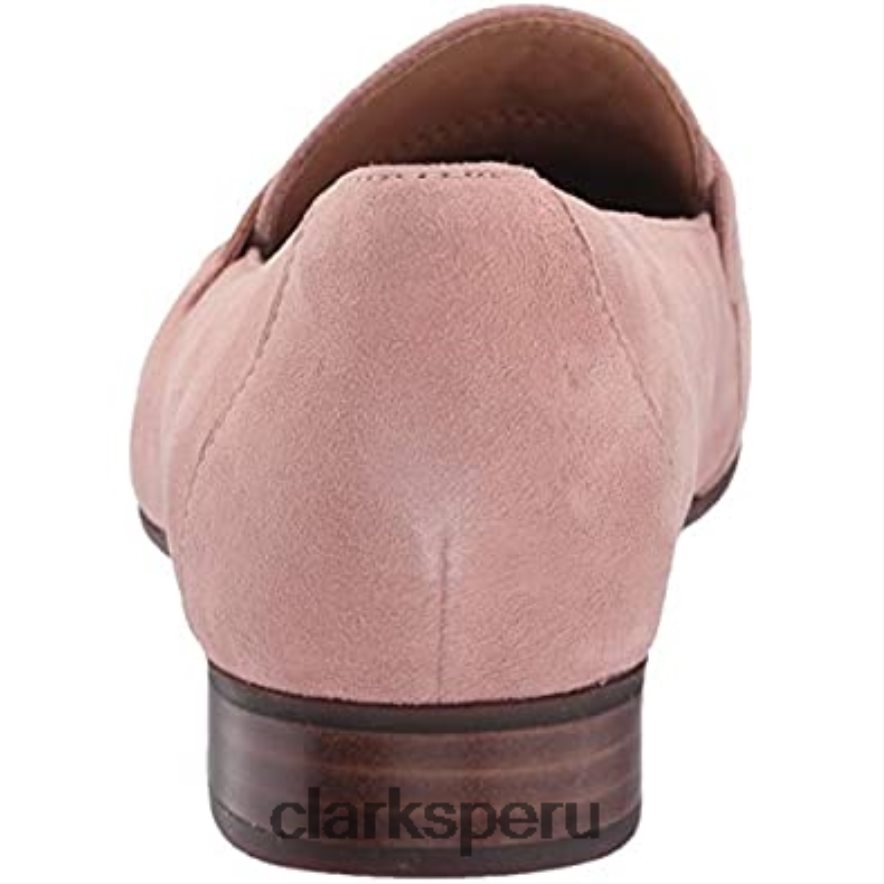 mocasines clarks un blush go pen ny de gamuza rosa para mujer mujer Clarks 40N4LX2704 gamuza rosa