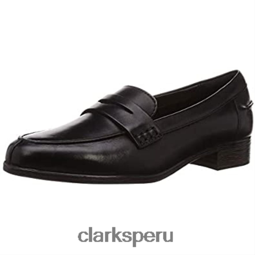 mocasines hamble shiny para mujer clarks negros mujer Clarks 40N4LX702 cuero negro