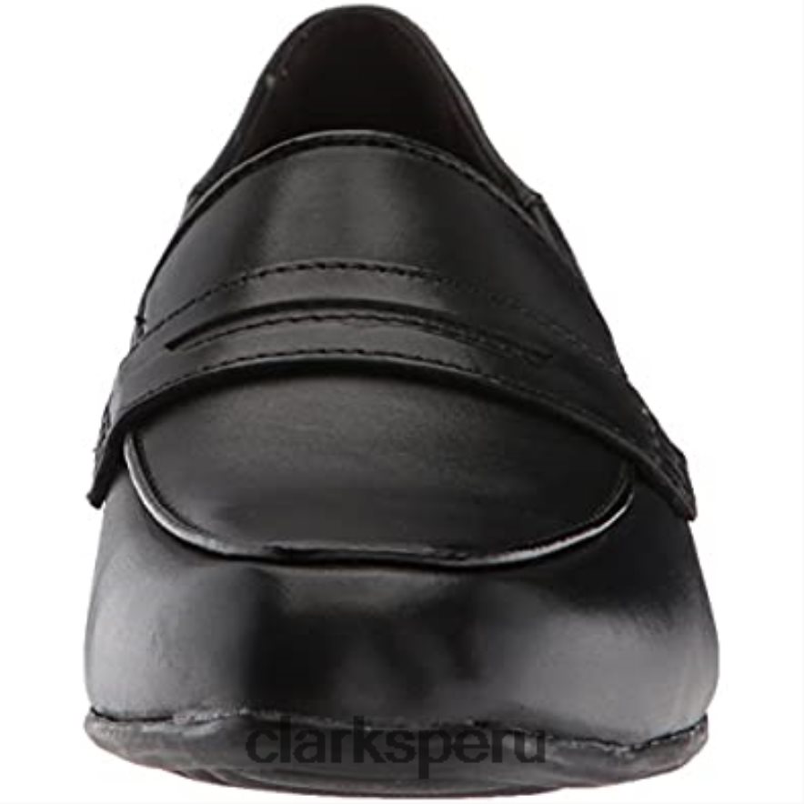 mocasines keesha cora pen ny de mujer de cuero negro clarks mujer Clarks 40N4LX2910 cuero negro