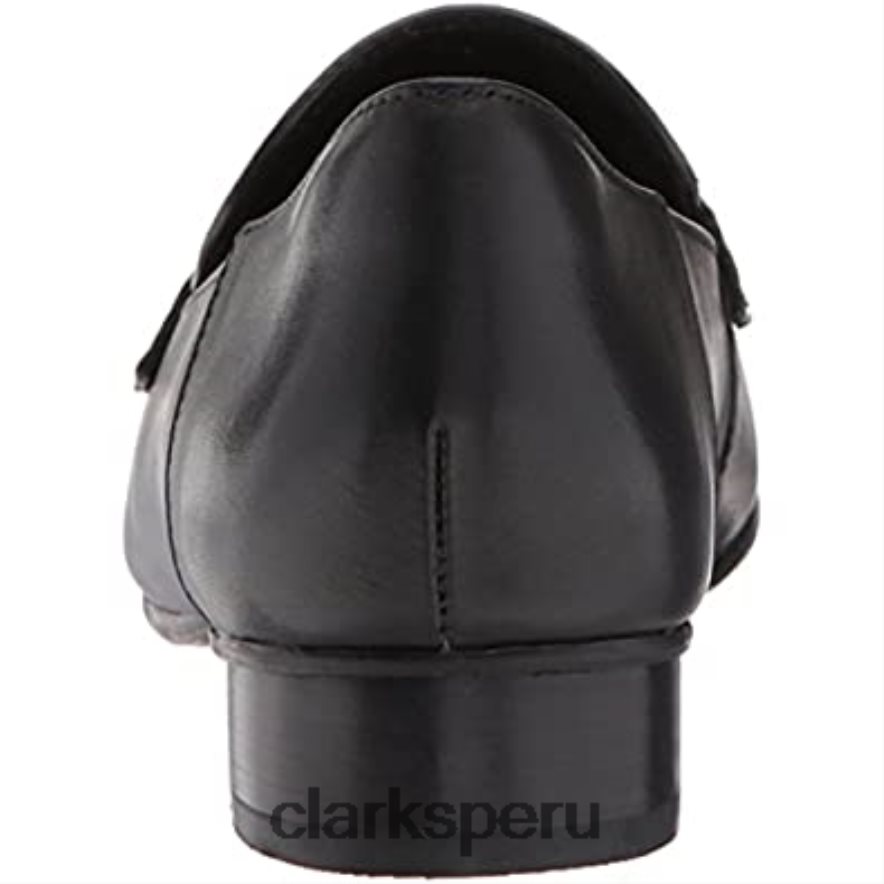 mocasines keesha cora pen ny de mujer de cuero negro clarks mujer Clarks 40N4LX2910 cuero negro