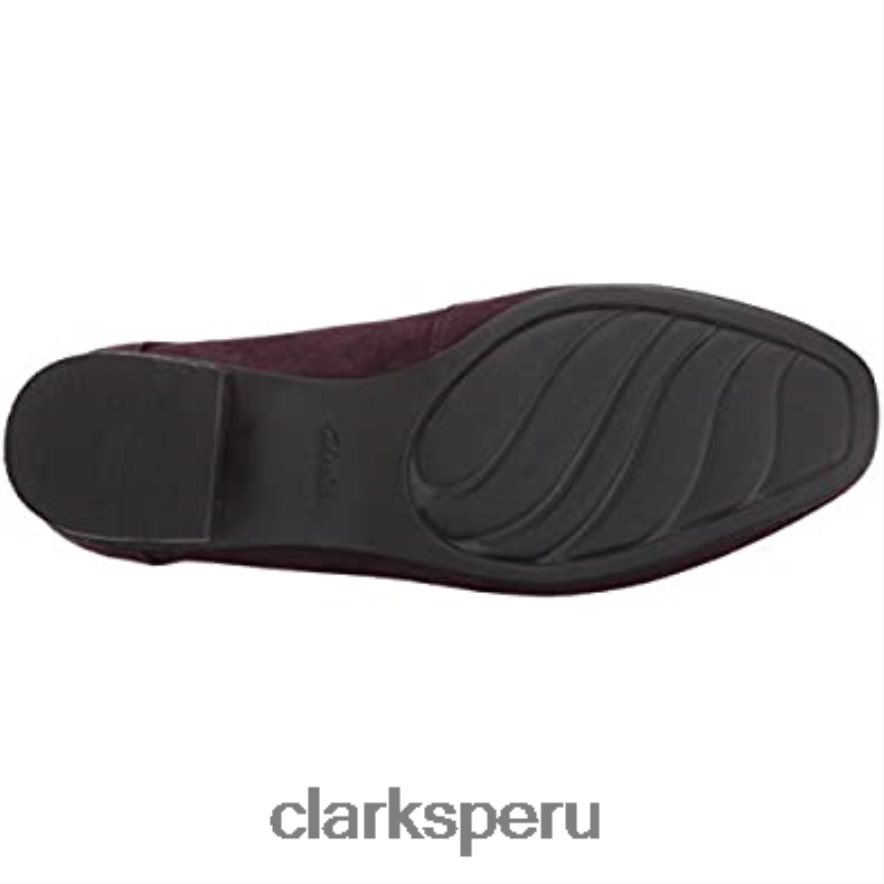 mocasines keesha cora pen ny para mujer ante berenjena clarks mujer Clarks 40N4LX1733