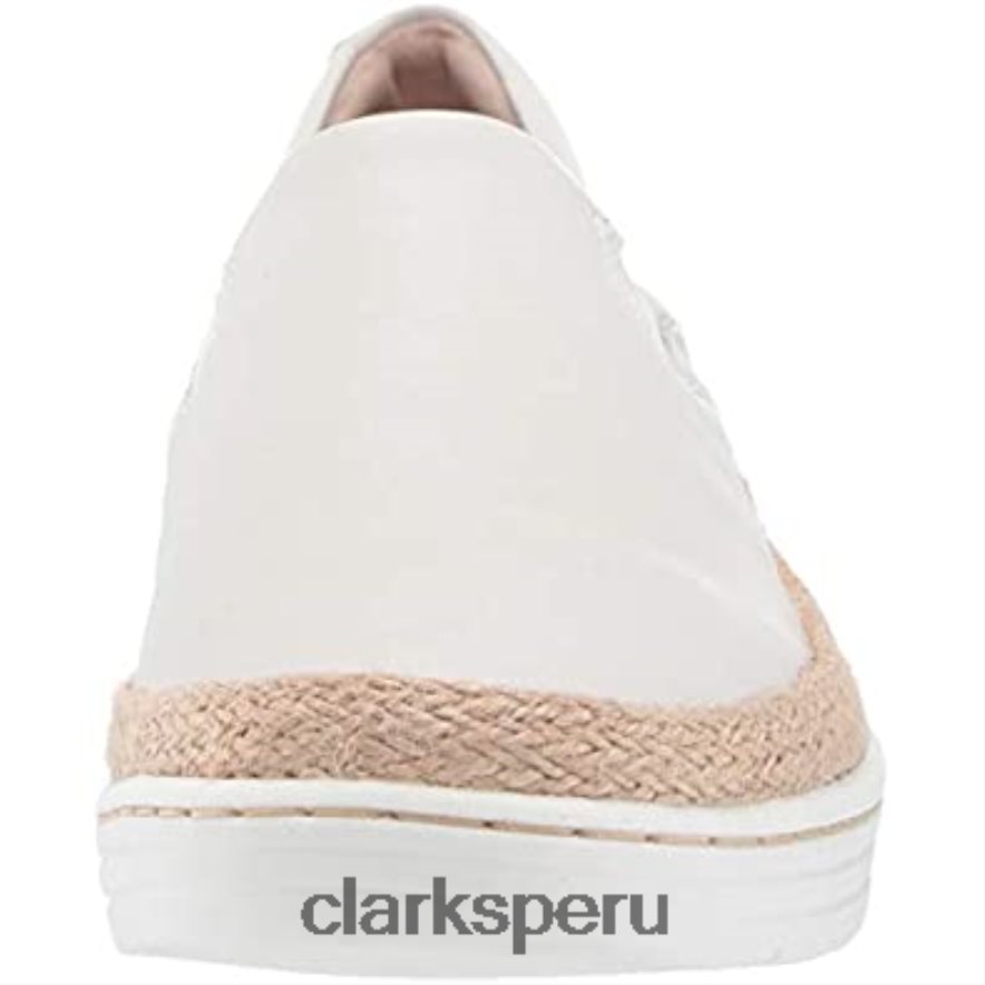 mocasines marie perla mujer piel blanca clarks mujer Clarks 40N4LX692 cuero blanco