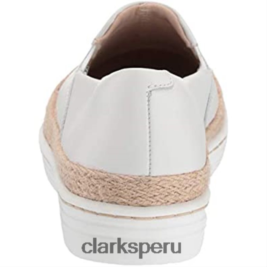mocasines marie perla mujer piel blanca clarks mujer Clarks 40N4LX692 cuero blanco