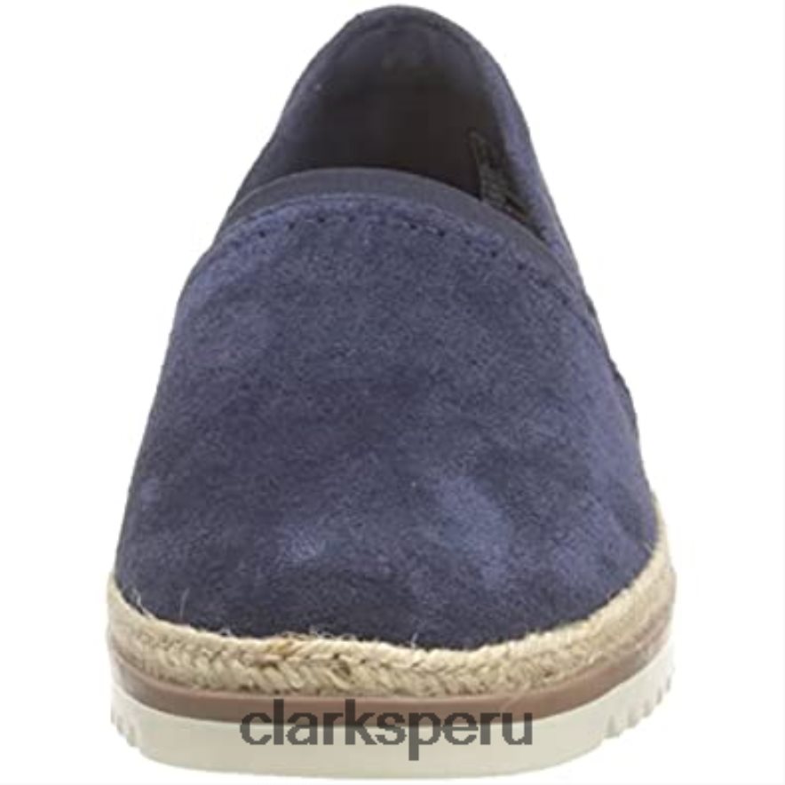mocasines serena paige para mujer ante azul marino clarks mujer Clarks 40N4LX742 gamuza azul marino