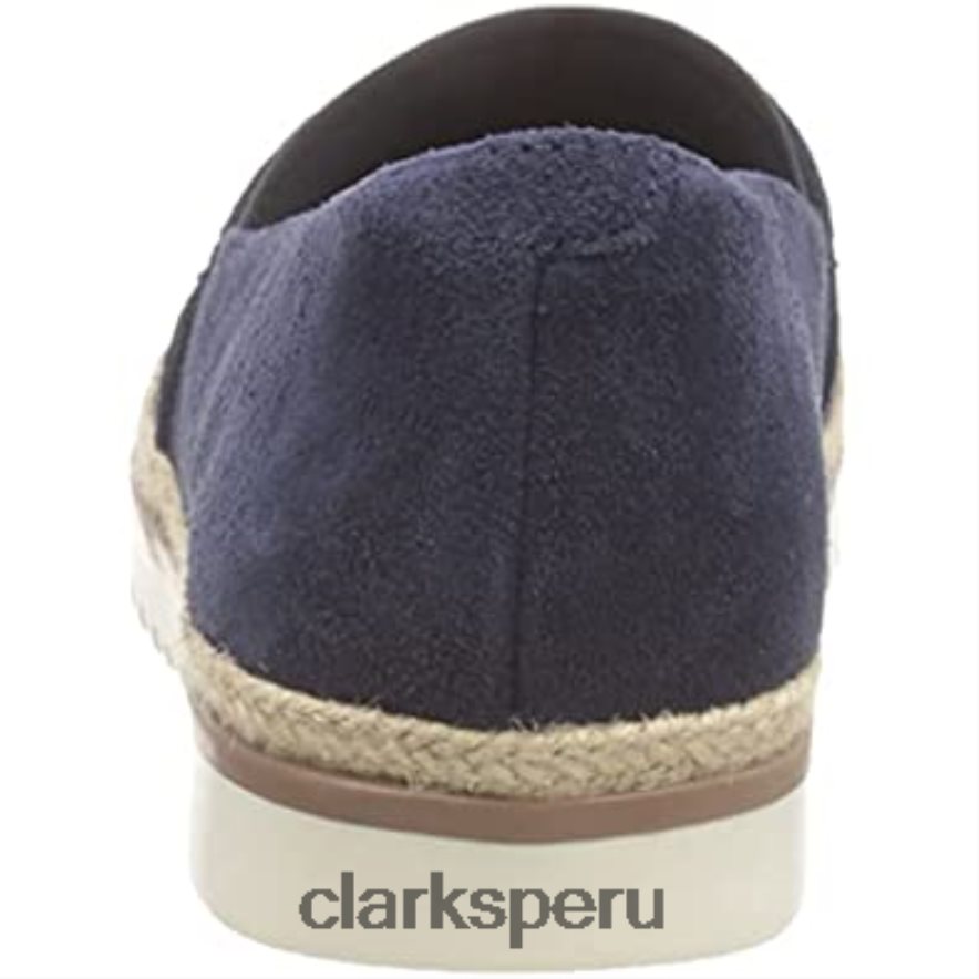 mocasines serena paige para mujer ante azul marino clarks mujer Clarks 40N4LX742 gamuza azul marino