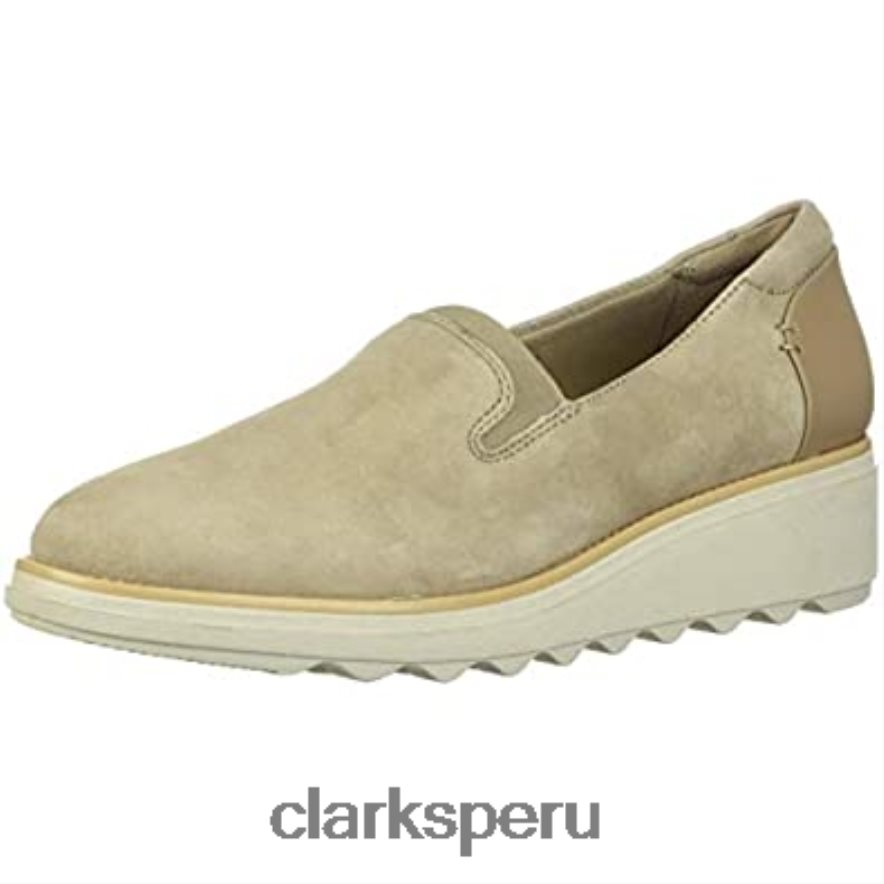 mocasines sharon dolly para mujer ante arena clarks mujer Clarks 40N4LX2822 gamuza arena