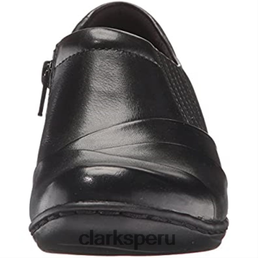 mocasines sin cordones channing ann negros para mujer clarks mujer Clarks 40N4LX2988 negro