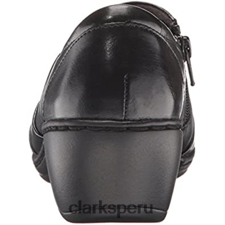mocasines sin cordones channing ann negros para mujer clarks mujer Clarks 40N4LX2988 negro