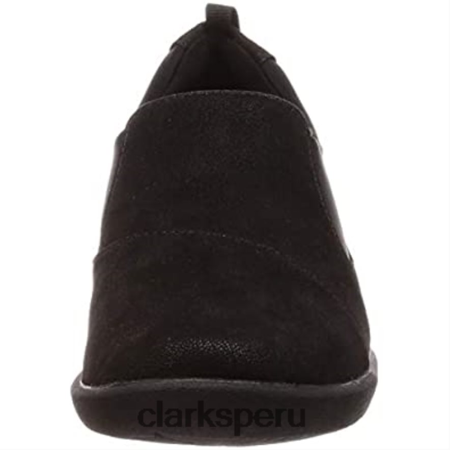 mocasines sin cordones sillian paz para mujer clarks negros mujer Clarks 40N4LX1406 negro