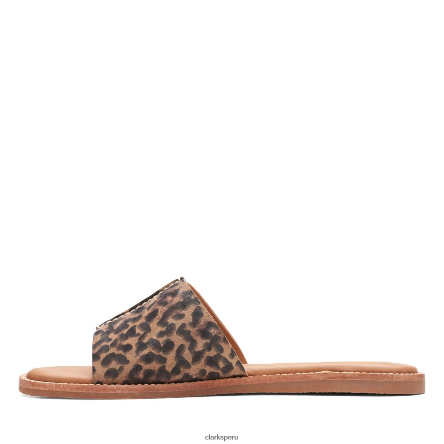 mulas clarks karsea con estampado de leopardo mujer Clarks 40N4LX3332 estampado de leopardo