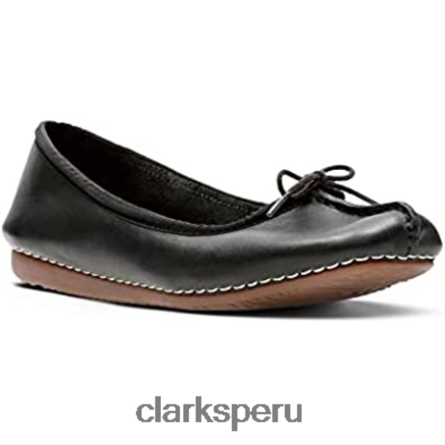 Clarks Freckle Ice Closed Mujer Cuero Negro mujer Clarks 40N4LX682 cuero negro
