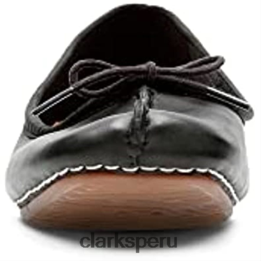 Clarks Freckle Ice Closed Mujer Cuero Negro mujer Clarks 40N4LX682 cuero negro