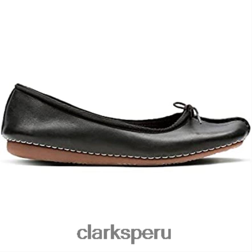 Clarks Freckle Ice Closed Mujer Cuero Negro mujer Clarks 40N4LX682 cuero negro