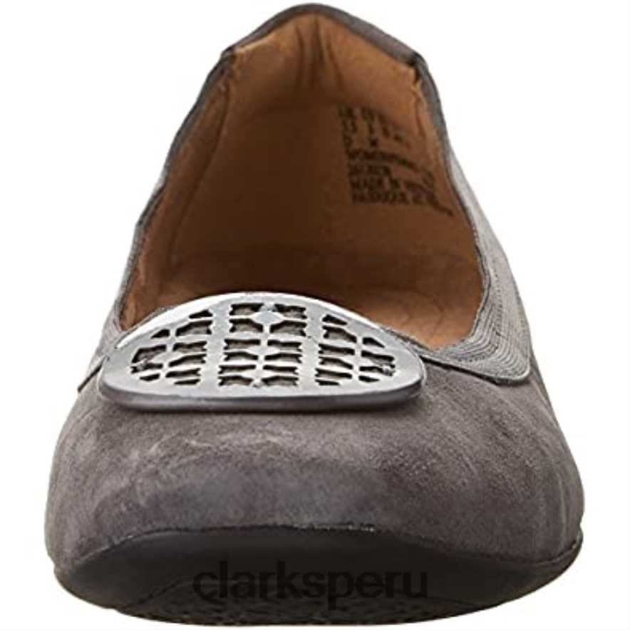 Clarks ante gris mujer candra blush candra blush mujer Clarks 40N4LX2339 gamuza gris