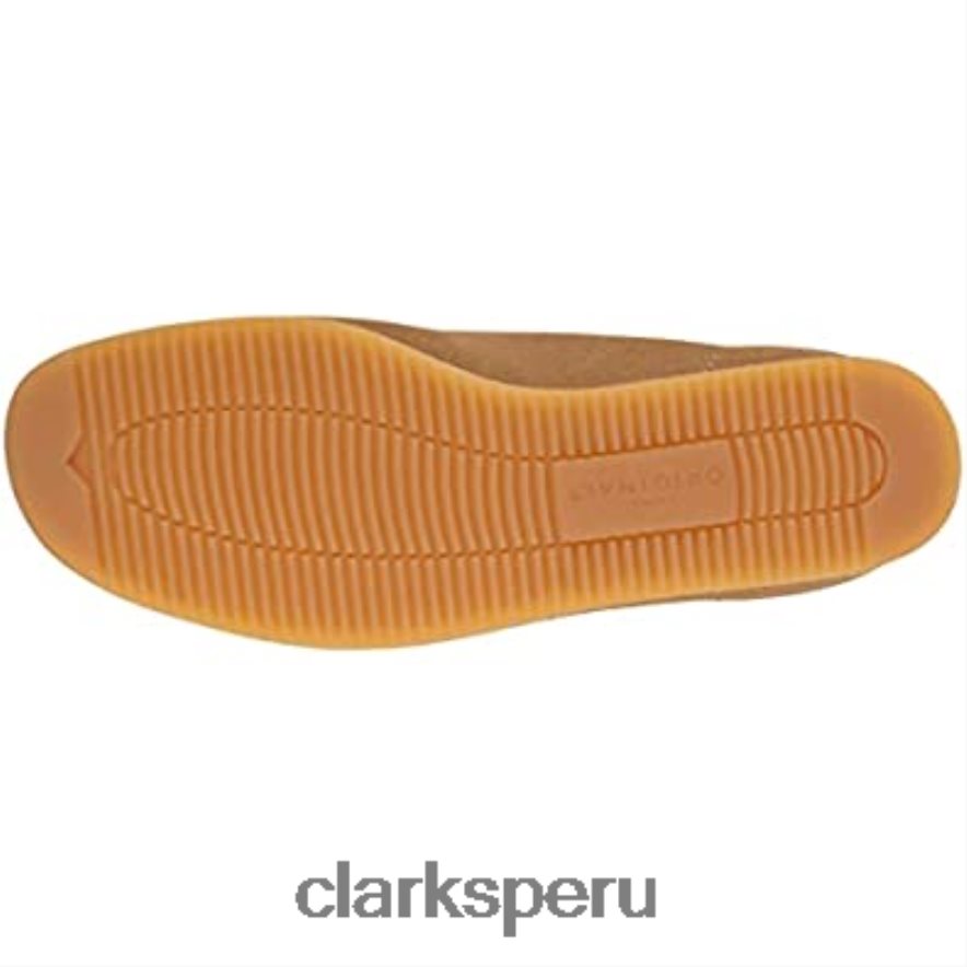 Clarks cuña wallabee de gamuza color tostado claro nueva para mujer hecha en Vietnam mujer Clarks 40N4LX2441 gamuza color canela claro