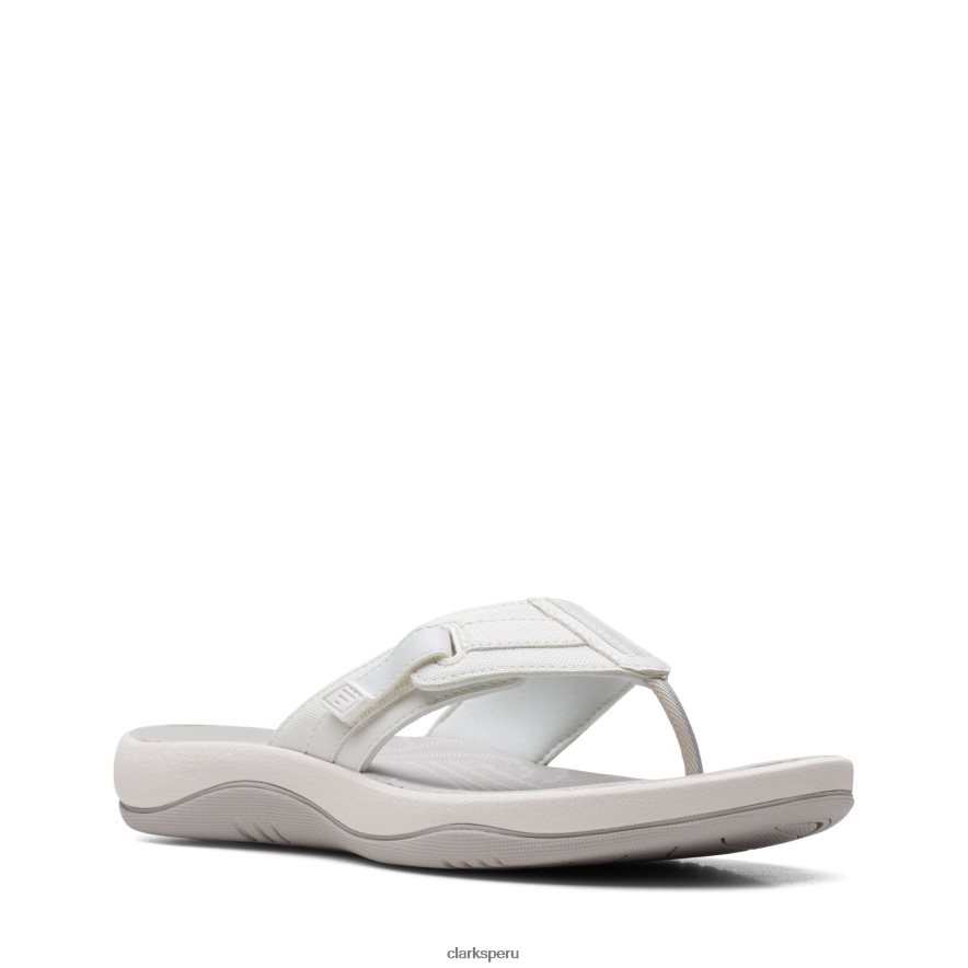 Clarks sintéticos Sunmaze Daisy blanco. mujer Clarks 40N4LX3398 sintético blanco