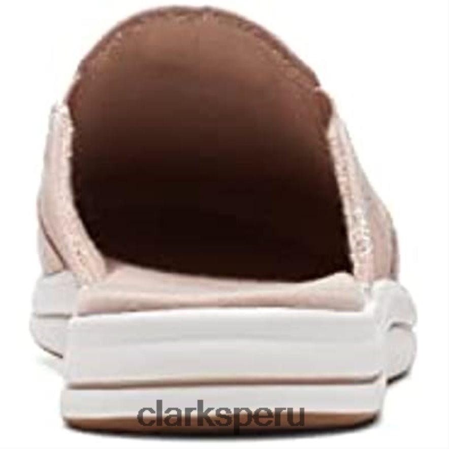 Mule Breeze Shore para mujer color topo combi Canvas Clarks mujer Clarks 40N4LX2030 lona combinada color topo