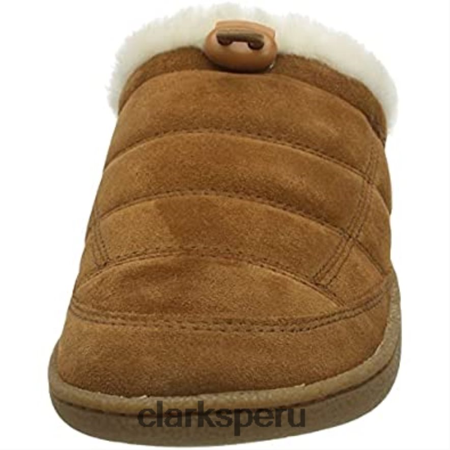 Mule Clarks Pilton para mujer color tostado mujer Clarks 40N4LX2018 broncearse