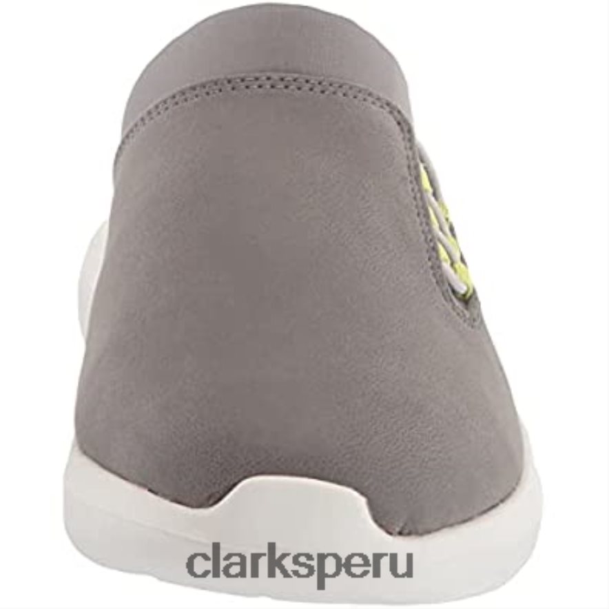 Mule clarks nova easy de textil gris para mujer mujer Clarks 40N4LX752 textil gris