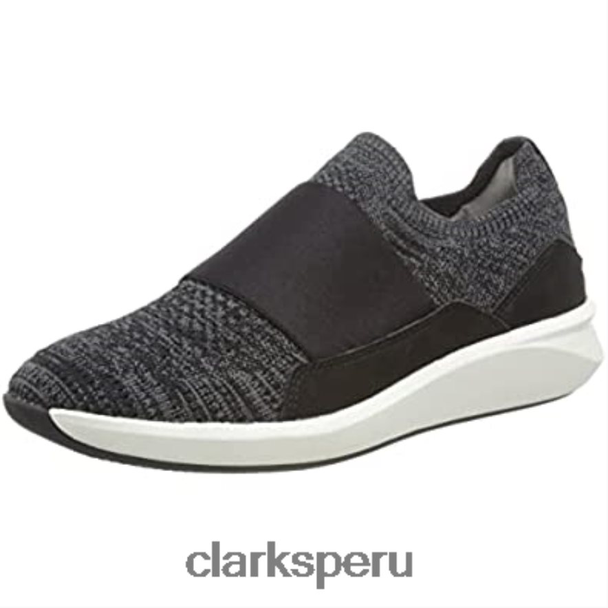 Mule de punto negro clarks un rio knit para mujer mujer Clarks 40N4LX1083 punto negro