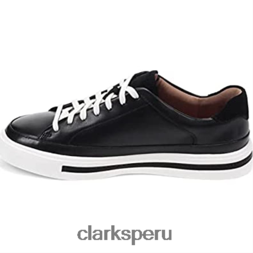 Zapato clarks un maui tie de cuero negro para mujer mujer Clarks 40N4LX739 cuero negro