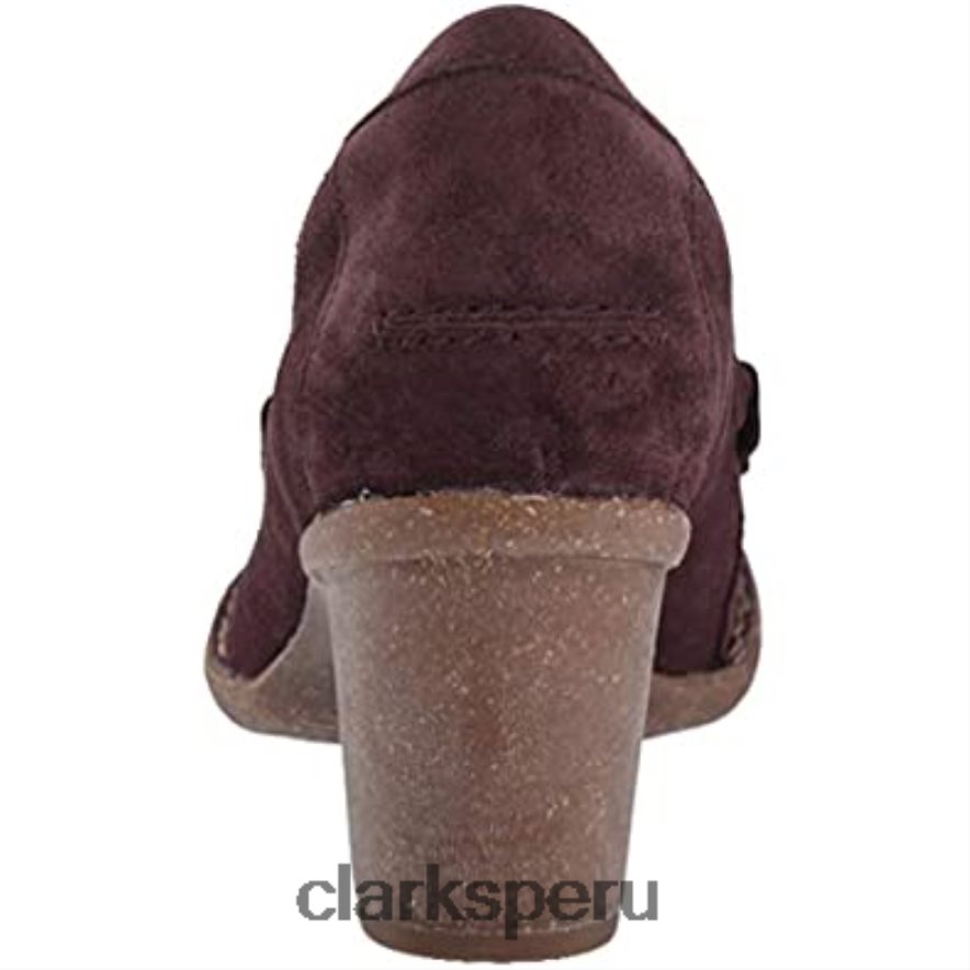 clarks berenjena gamuza mujer carleta belle mujer Clarks 40N4LX1449 ante berenjena