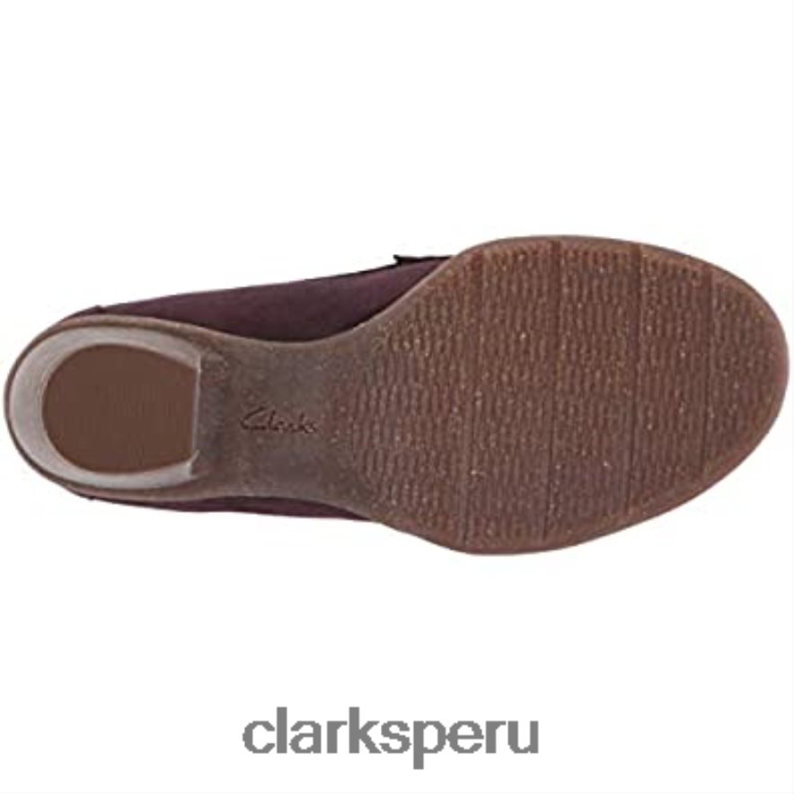 clarks berenjena gamuza mujer carleta belle mujer Clarks 40N4LX1449 ante berenjena