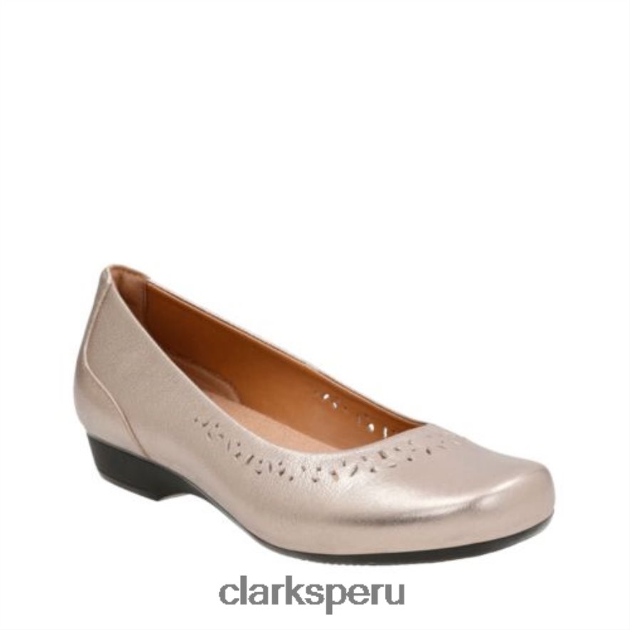 clarks blanche garryn dorado metalizado mujer Clarks 40N4LX3984 oro metalizado