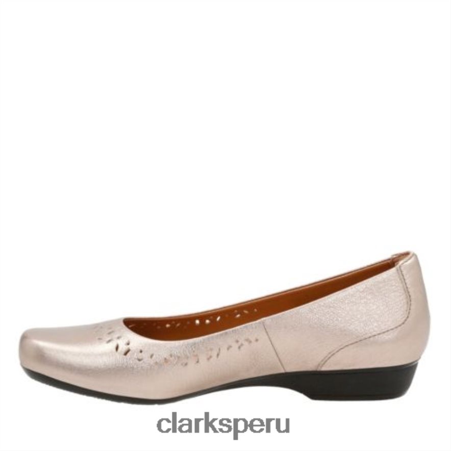 clarks blanche garryn dorado metalizado mujer Clarks 40N4LX3984 oro metalizado
