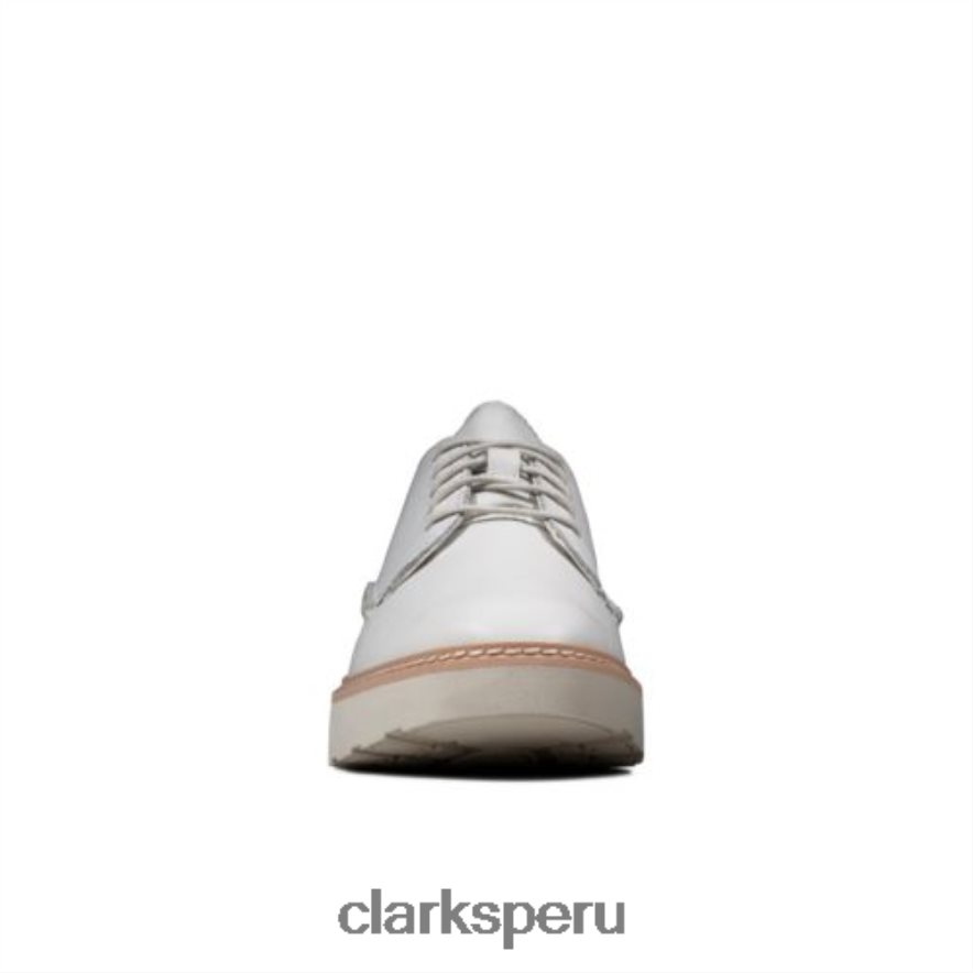 clarks de cuero blanco trace walk mujer Clarks 40N4LX4038 cuero blanco