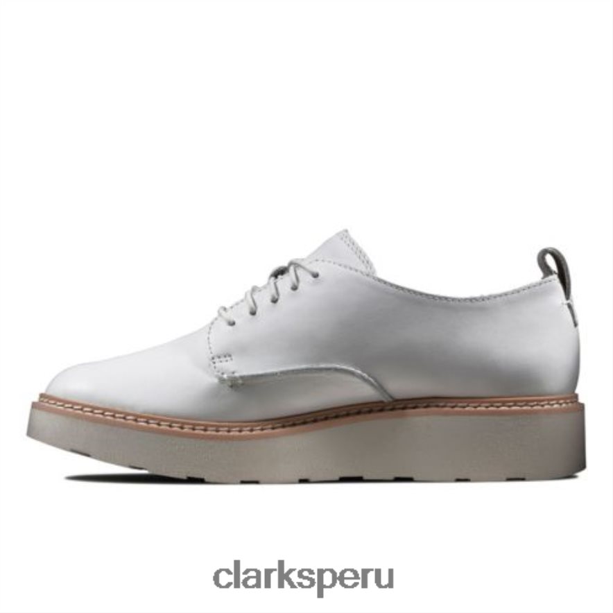 clarks de cuero blanco trace walk mujer Clarks 40N4LX4038 cuero blanco