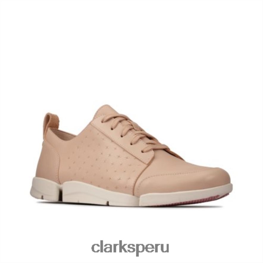 clarks de cuero rubor tri amelia edge mujer Clarks 40N4LX4011 cuero rubor