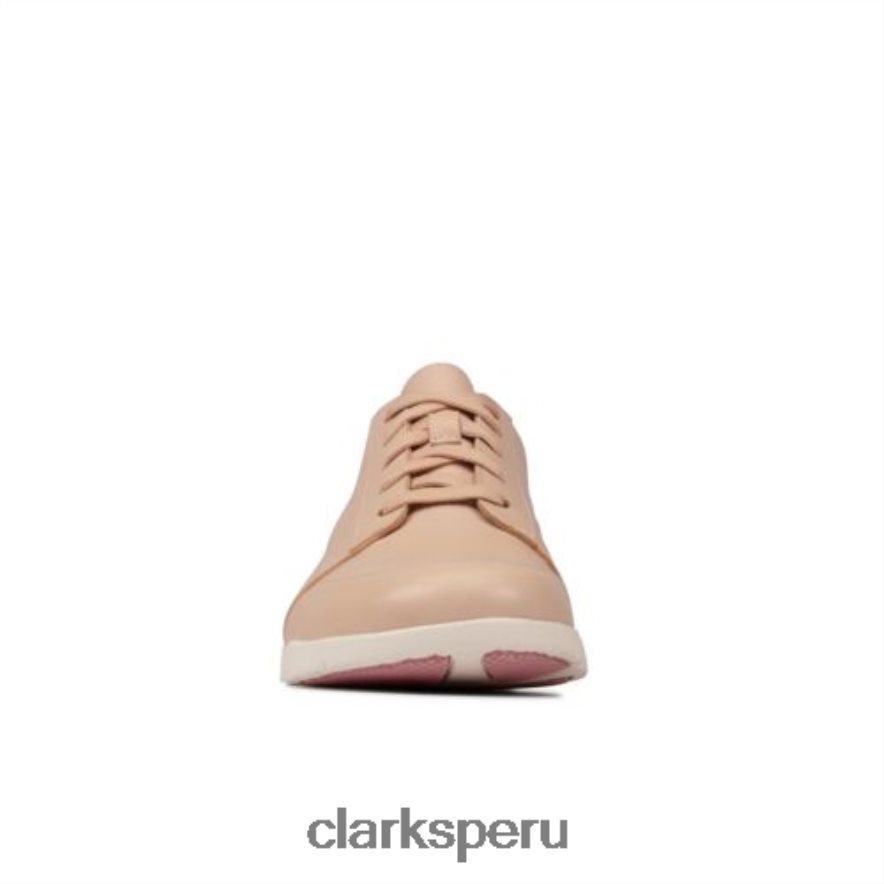 clarks de cuero rubor tri amelia edge mujer Clarks 40N4LX4011 cuero rubor