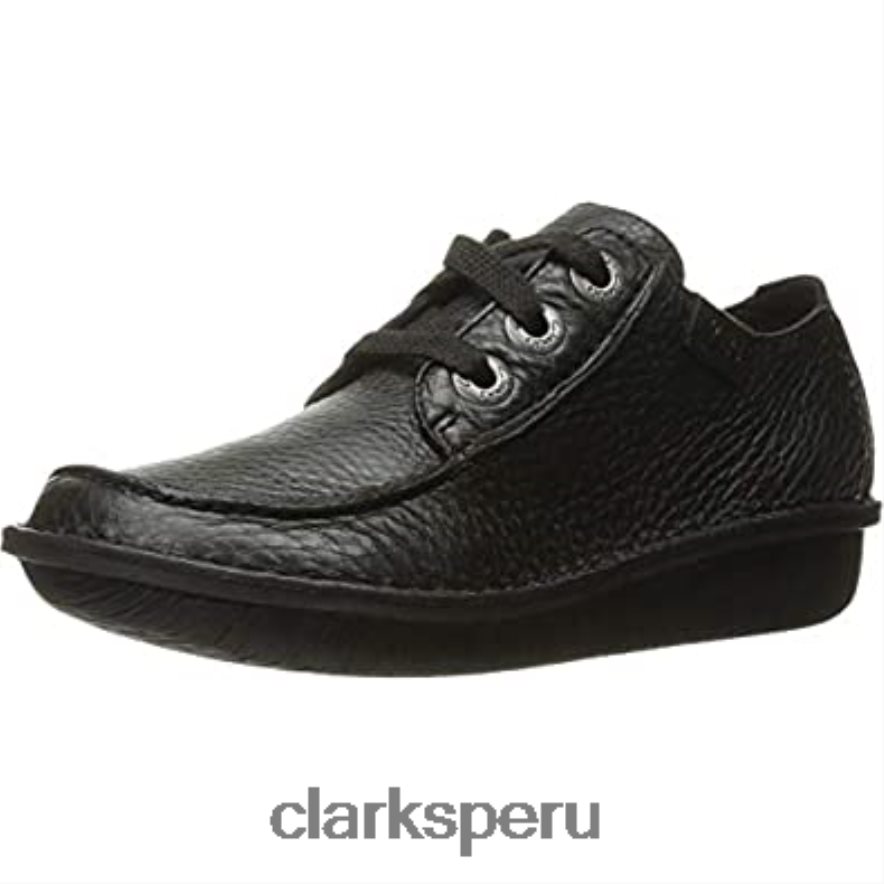 clarks fun ny dream de cuero negro para mujer mujer Clarks 40N4LX1252 cuero negro