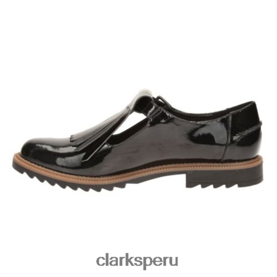 clarks griff mia charol negro mujer Clarks 40N4LX3882 charol negro