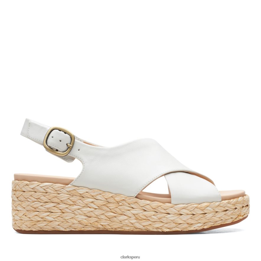 clarks kimmei cross cuero blanco mujer Clarks 40N4LX3426 cuero blanco