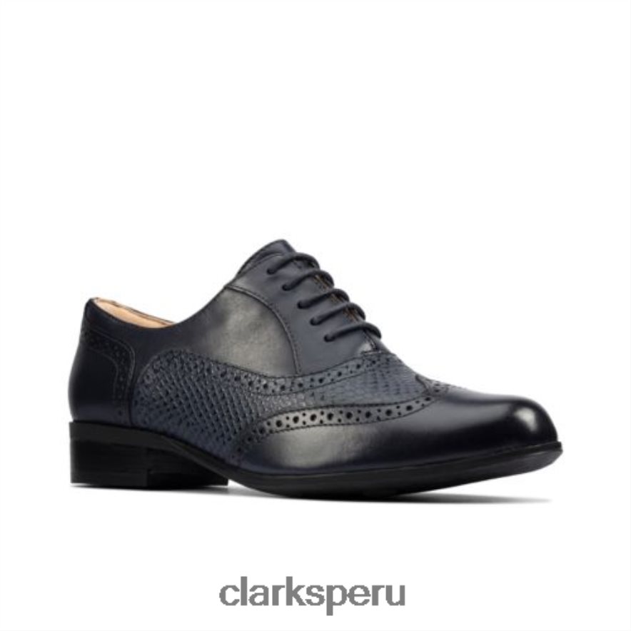 clarks marino combi cuero hamble roble mujer Clarks 40N4LX3921 cuero combinado azul marino