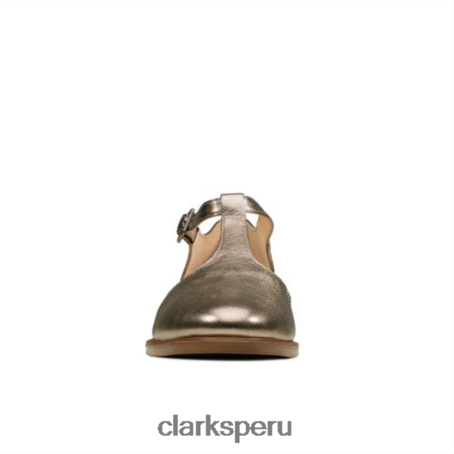 clarks metalizados taylor palm piedra mujer Clarks 40N4LX4030 piedra metalica