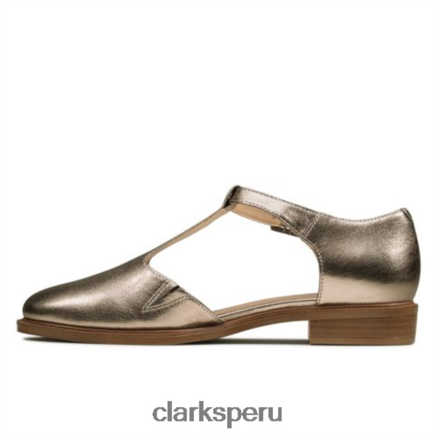 clarks metalizados taylor palm piedra mujer Clarks 40N4LX4030 piedra metalica