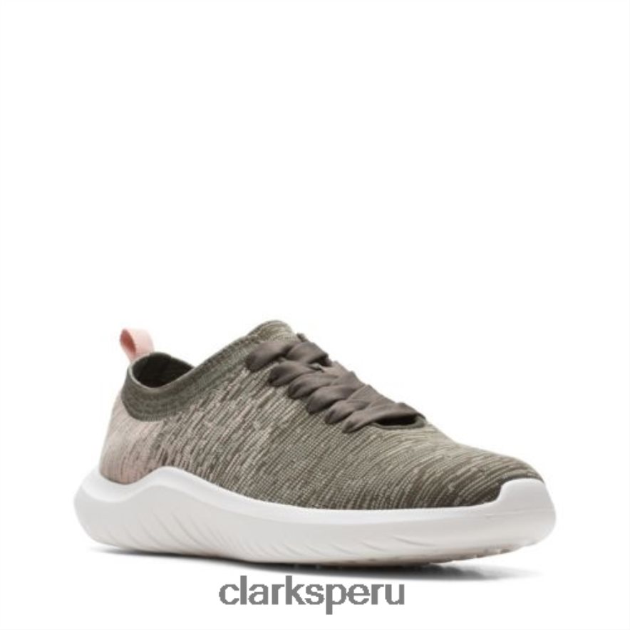 clarks nova glint oliva oscuro mujer Clarks 40N4LX3862 oliva oscuro