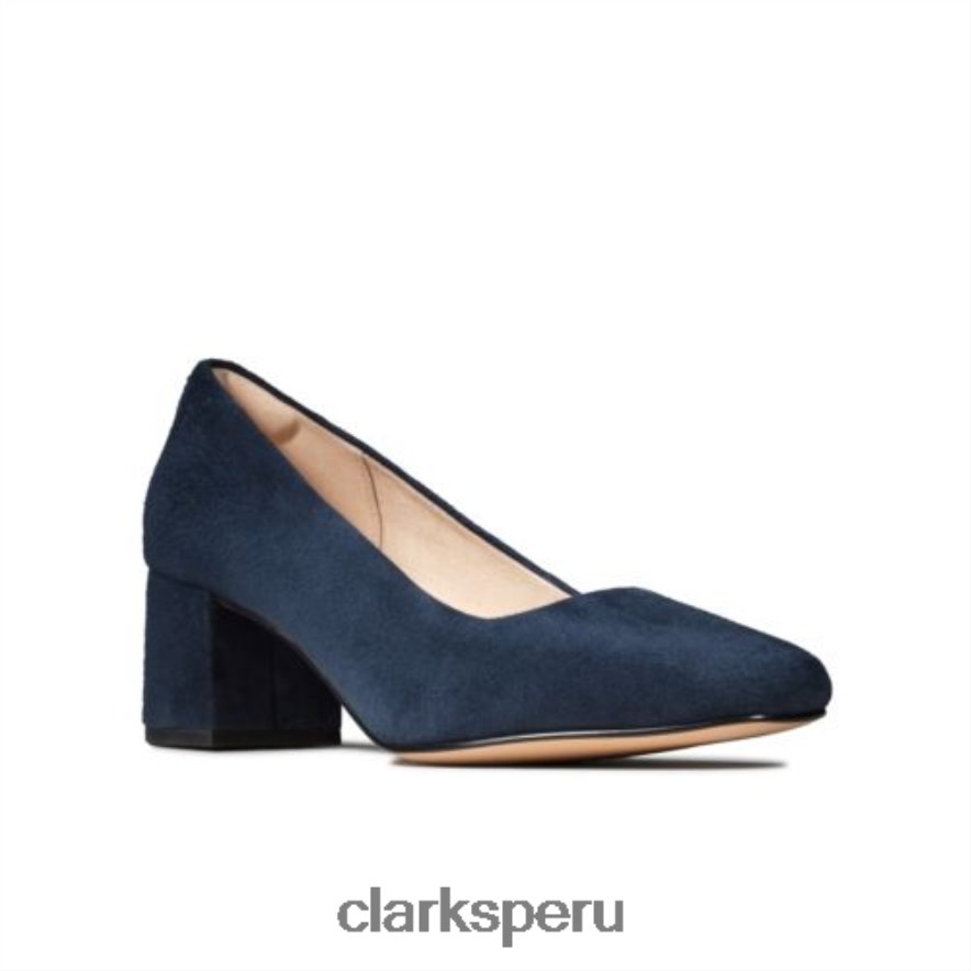 clarks rosa transparente de ante azul marino mujer Clarks 40N4LX4020 gamuza azul marino