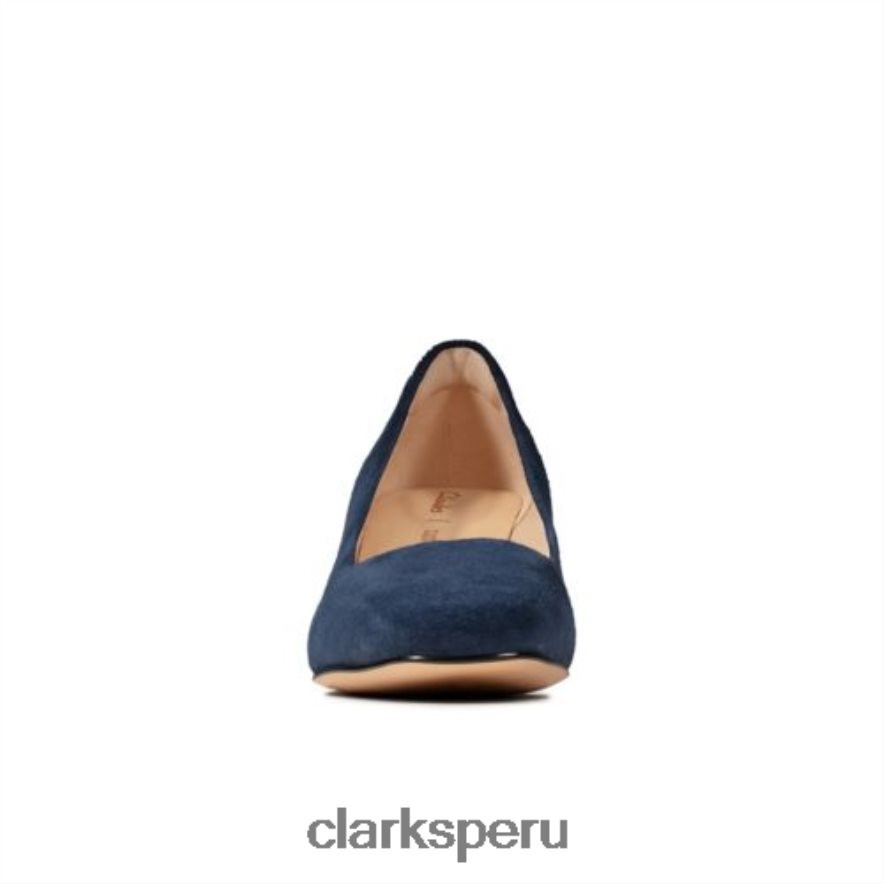 clarks rosa transparente de ante azul marino mujer Clarks 40N4LX4020 gamuza azul marino