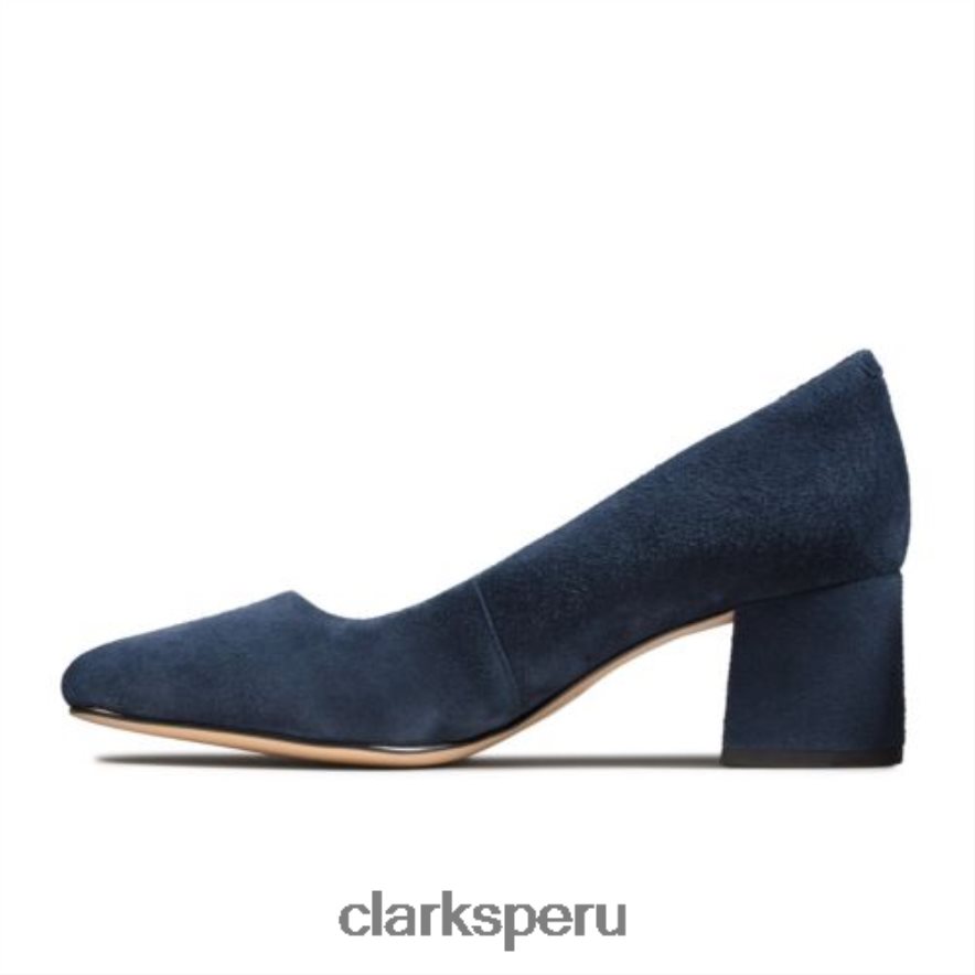 clarks rosa transparente de ante azul marino mujer Clarks 40N4LX4020 gamuza azul marino