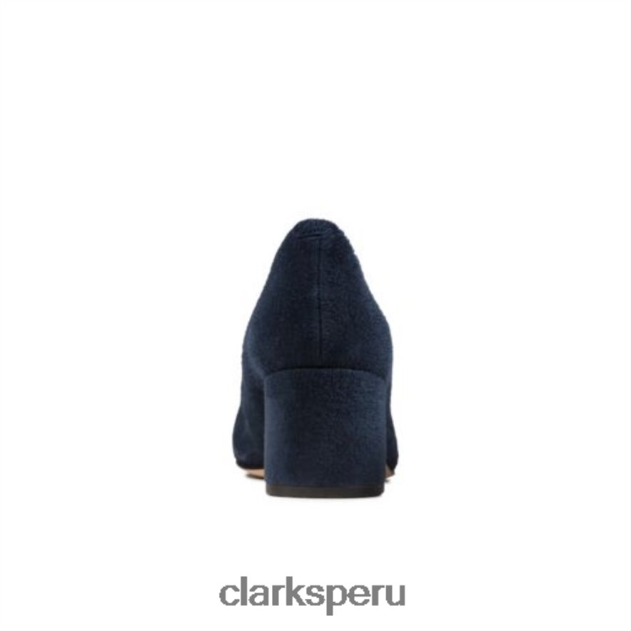 clarks rosa transparente de ante azul marino mujer Clarks 40N4LX4020 gamuza azul marino