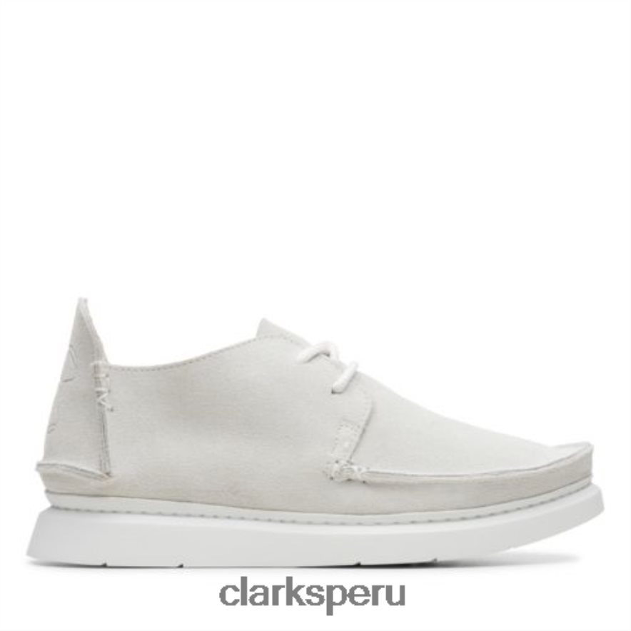 clarks siete ante blanco mujer Clarks 40N4LX4002 gamuza blanca