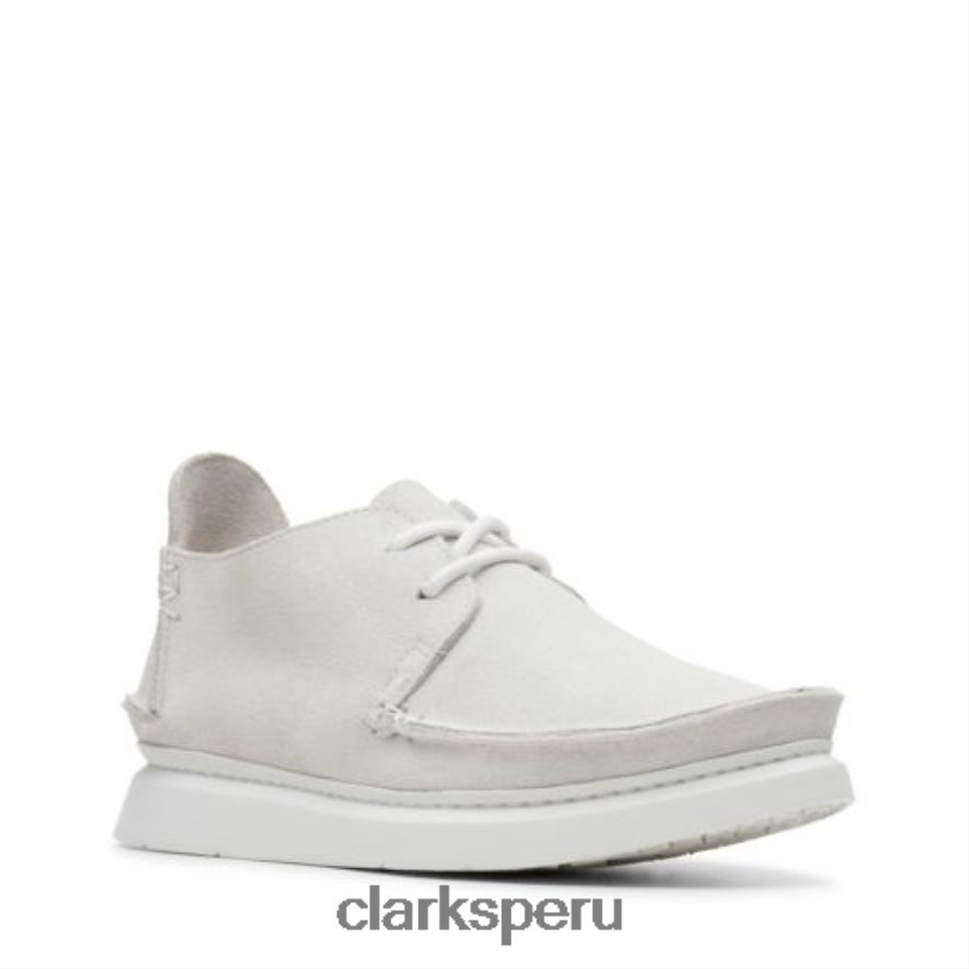 clarks siete ante blanco mujer Clarks 40N4LX4002 gamuza blanca