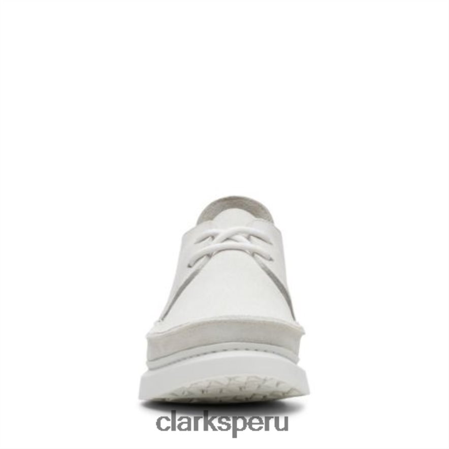 clarks siete ante blanco mujer Clarks 40N4LX4002 gamuza blanca