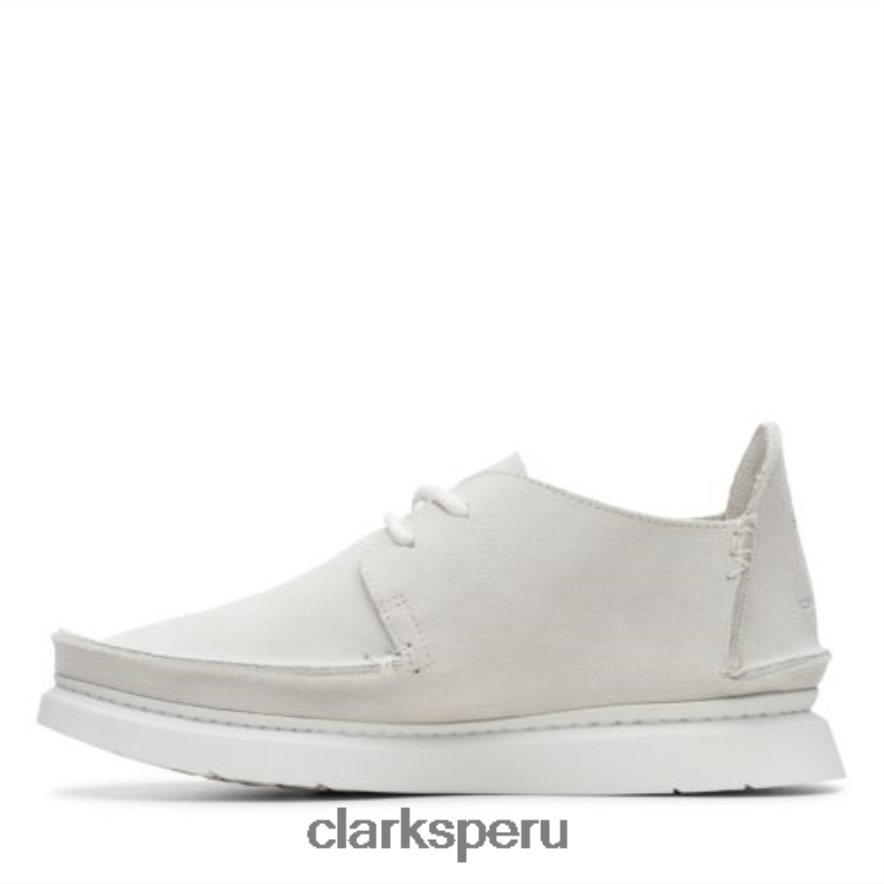 clarks siete ante blanco mujer Clarks 40N4LX4002 gamuza blanca